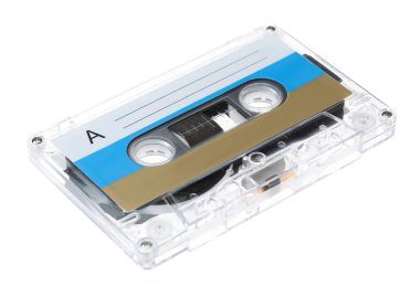 Beyaz etiketli bir ses kaseti