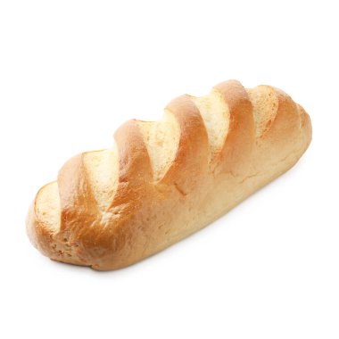 una hogaza de pan aislado en blanco