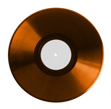 Beyaz arkaplanda renk plağı kaydı, üst görünüm