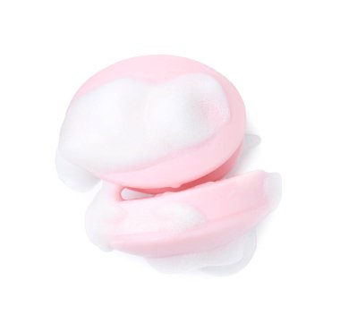 Köpüklü sabun çubukları beyaz, üst görünüm