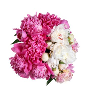 Beyaz bir buket güzel şakayık.