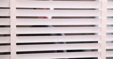 Paranoya işte. Endişeli adam pencereden içeri bakıyor.