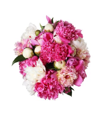 Beyaz bir buket güzel şakayık.