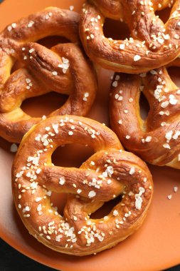 Masada tuzlu krakerler, üst manzara.