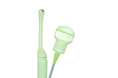 Ultrasonik güç çeviriciler beyaza izole edildi. Tıbbi ekipman