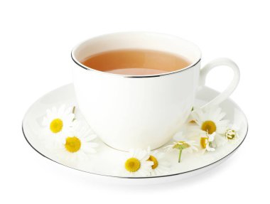 Fincanda Aromatik çay ve beyaz papatya çiçekleri