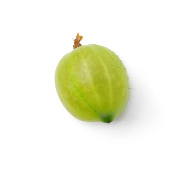 Bir taze yeşil Bektaşi üzümü beyaza izole edilmiş, üst manzara