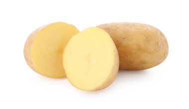 Patatesleri tamamen beyaza boyamış.