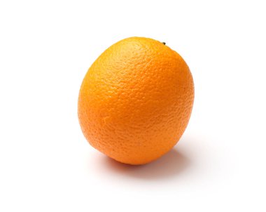 Bir sulu portakal beyaza izole edilmiş.