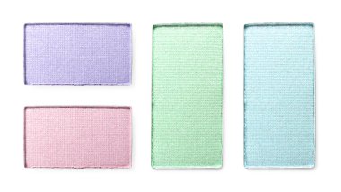 Beyaz arka planda farklı bir göz farı, set. Gölgelerin Paleti