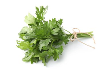Bunch of fresh parsley isolated on white