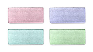 Beyaz arka planda farklı bir göz farı, set. Gölgelerin Paleti