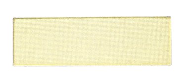 Palet için göz farı doldurma tepsisi beyazda izole edilmiş, üst manzara. Sarı Ton