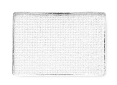 Palet için göz farı doldurma tepsisi beyazda izole edilmiş, üst manzara. Beyaz renk