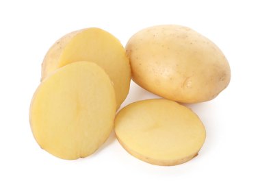 Patatesleri tamamen beyaza boyamış.