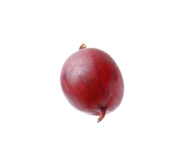 Taze kırmızı bektaşi üzümü beyazı izole edilmiş.