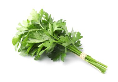 Bunch of fresh parsley isolated on white