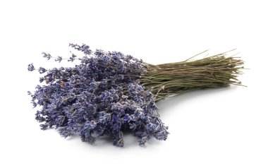 Beyaz bir demet kokulu lavanta çiçeği