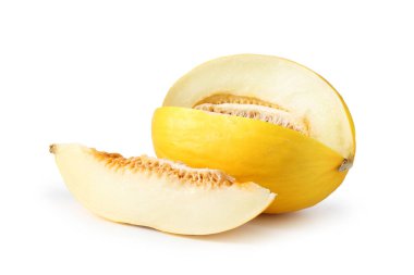 Taze olgun karpuzu beyazda izole et.