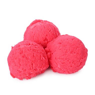 Beyaz üzerine izole edilmiş lezzetli ahududu şerbeti.