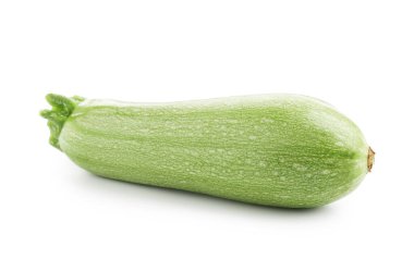 Taze olgun bir kabak beyaza izole edilmiş.