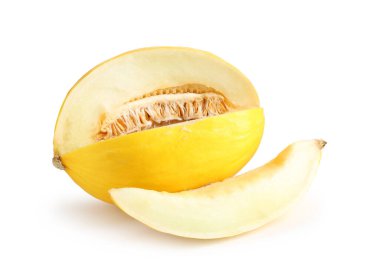 Taze olgun karpuzu beyazda izole et.