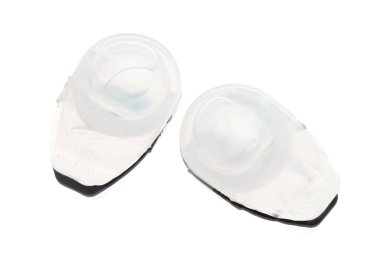 Temas lensli kabarcık paketleri beyaz, üst görünümde izole