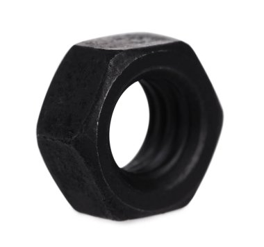 Beyaza izole edilmiş bir metal uğursuz ceviz. Donanım aracı