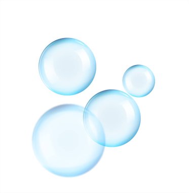 Beyaz arka planda izole edilmiş sabun köpükleri