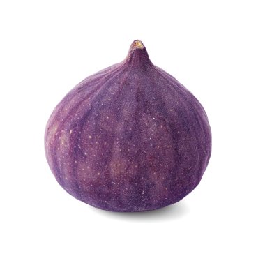 Taze olgun bir incir beyazda izole edilmiş