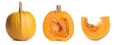 Beyaz balkabağı, hazır. Tamamı, yarısı ve parçası.