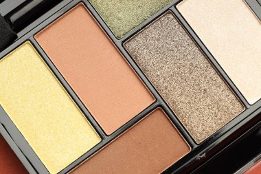 Arka plan olarak güzel göz falı paleti, üst görünüm