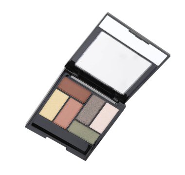 Bir güzel göz farı paleti beyaza izole edilmiş.