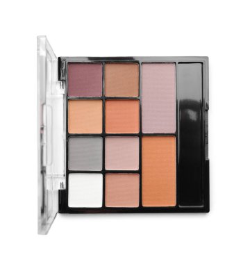 Güzel bir göz farı paleti, beyaz, üst manzara