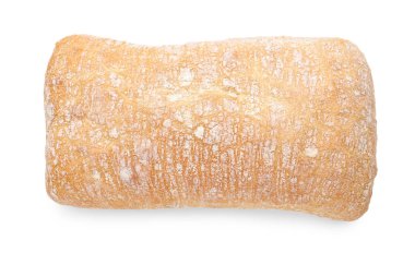 Bir lezzetli taze ciabatta, beyaz, üst manzara