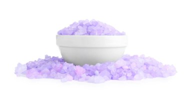 Beyaz kaptaki mor deniz tuzu.