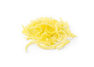 Limon tadı beyazda yalıtılmış.