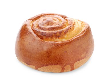 Lezzetli çörekler beyazda izole edilmiş. Ev yapımı pasta.