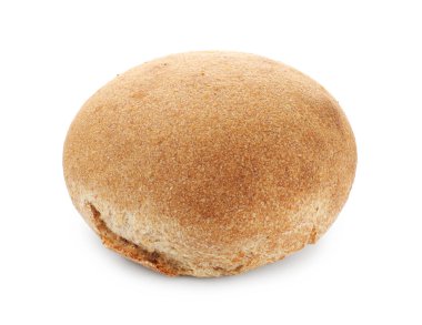 Taze ekmek üzerinde beyaz izole