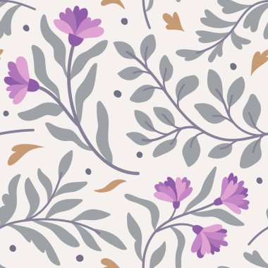 Çiçeksiz desen, vektör illüstrasyonu.