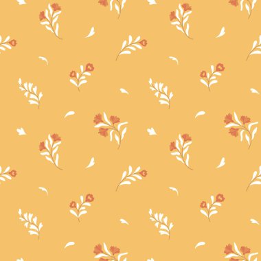 Çiçeksiz desen, vektör illüstrasyonu.