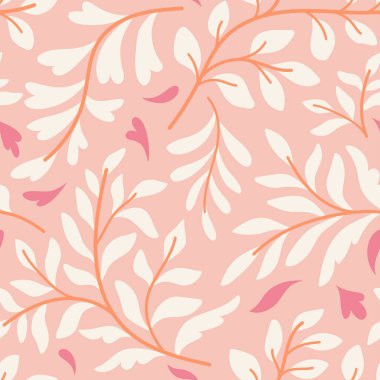 Çiçeksiz desen, vektör illüstrasyonu.