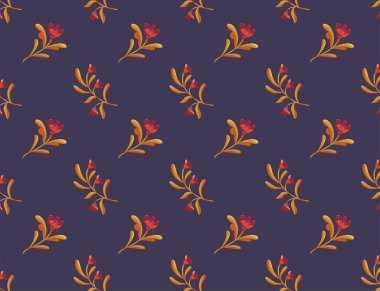 Çiçeksiz desen, vektör illüstrasyonu.