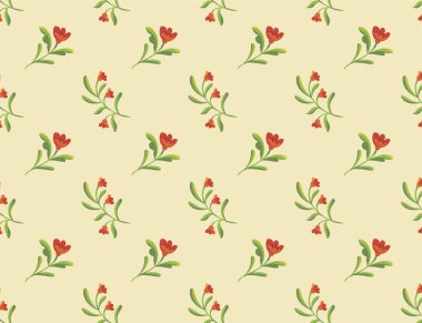 Çiçeksiz desen, vektör illüstrasyonu.