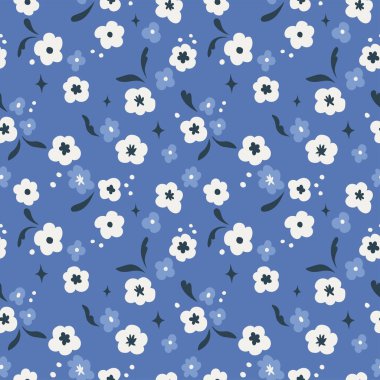 Çiçeksiz desen, vektör illüstrasyonu.