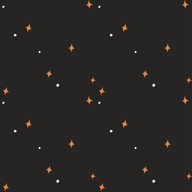 güzel yıldızlar pürüzsüz desen, vektör çizimi