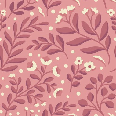 Çiçeksiz desen, vektör illüstrasyonu.