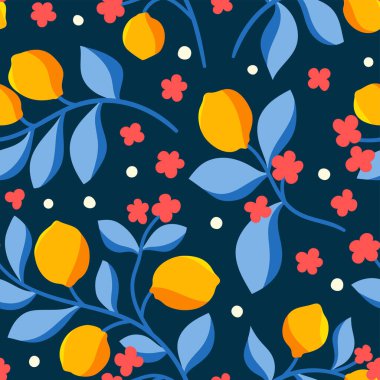 Çiçeksiz desen, vektör illüstrasyonu.