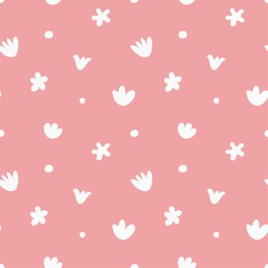 Çiçeksiz desen, vektör illüstrasyonu.