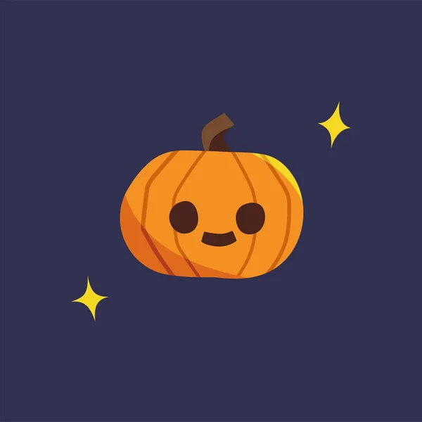 Gestileerde Pompoen Halloween Concept Vector Illustraties — Stockvector